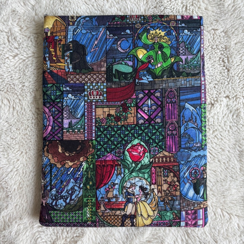 Handmade Tablet Book Sleeve Excellent Stained Glass Fairy Tale